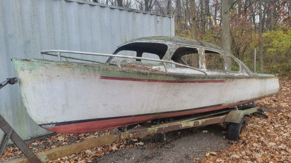 Custom 1 of 2 made Garwood Moulded Hull, 46 Chevy Roof